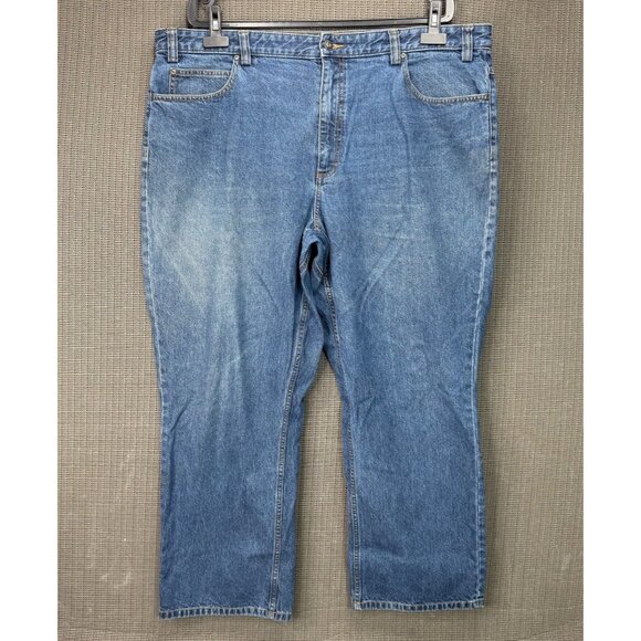 Duluth Trading Mens 44x30 Blue Relaxed Fit Denim Jeans - Picture 1 of 8